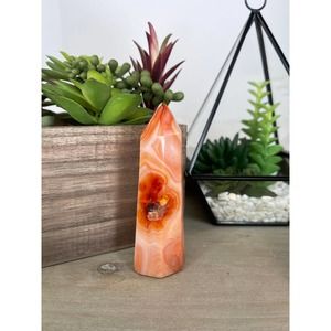 Carnelian Polished Tower Crystal Stone